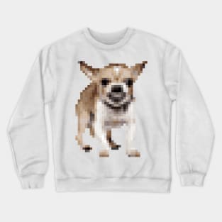 Angry Pixel Art Chihuahua Crewneck Sweatshirt